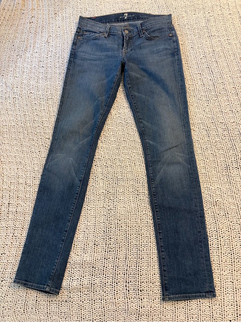 7 For All Mankind Light Wash Blue Jeans - Roxanne